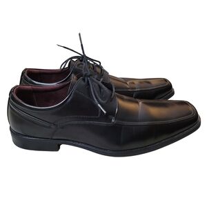 Freeman Colter Oxford Shoes Men Size 12W Black Square Toe Preppy Dress Academia